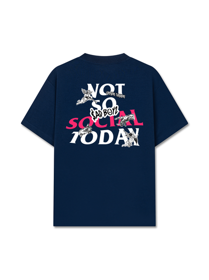 Áo Thun Relaxed Fit Not So Social Today Sad Boyz