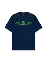 Áo Thun Relaxed Fit Not So Social Today Green Fire