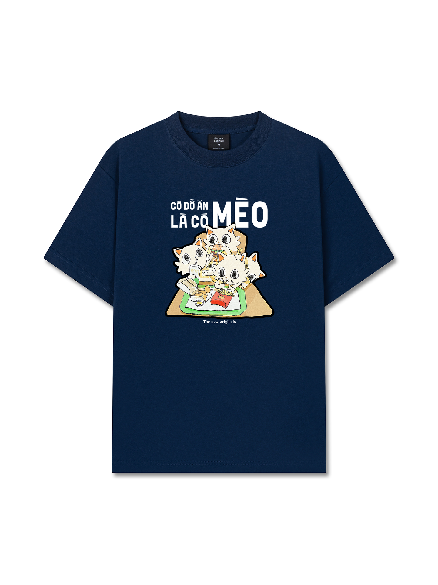 Áo Thun Relaxed Fit Hội Mèo Hăm Ăn