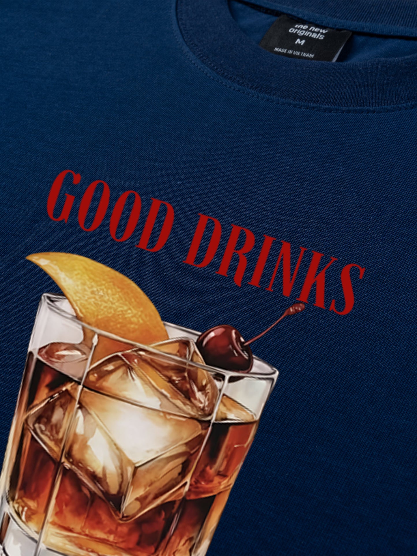Áo Thun Relaxed Fit Good Drinks, Great Friends