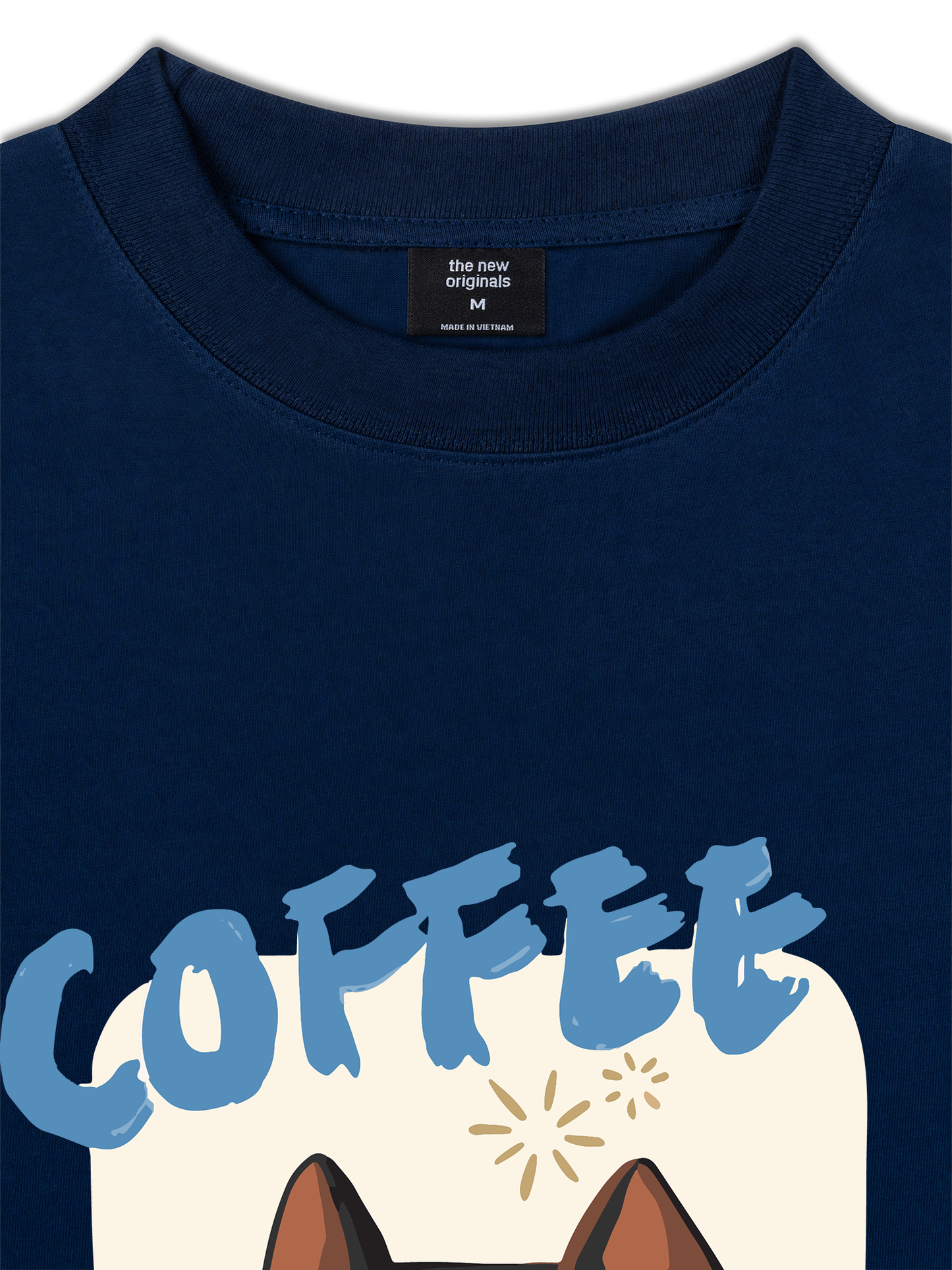 Áo Thun Relaxed Fit Coffee Club Black Cat