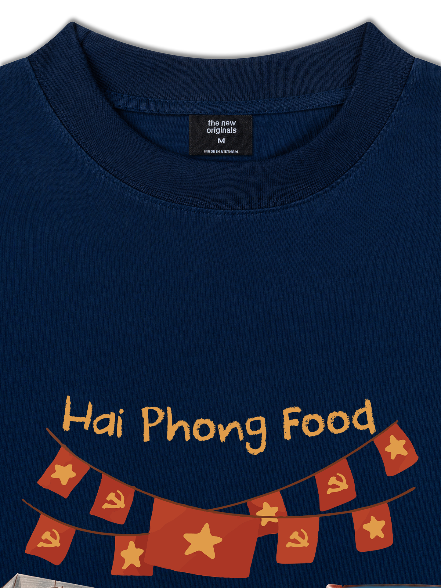 Áo Thun Relaxed Fit Hai Phong Food Phố Cột Đèn