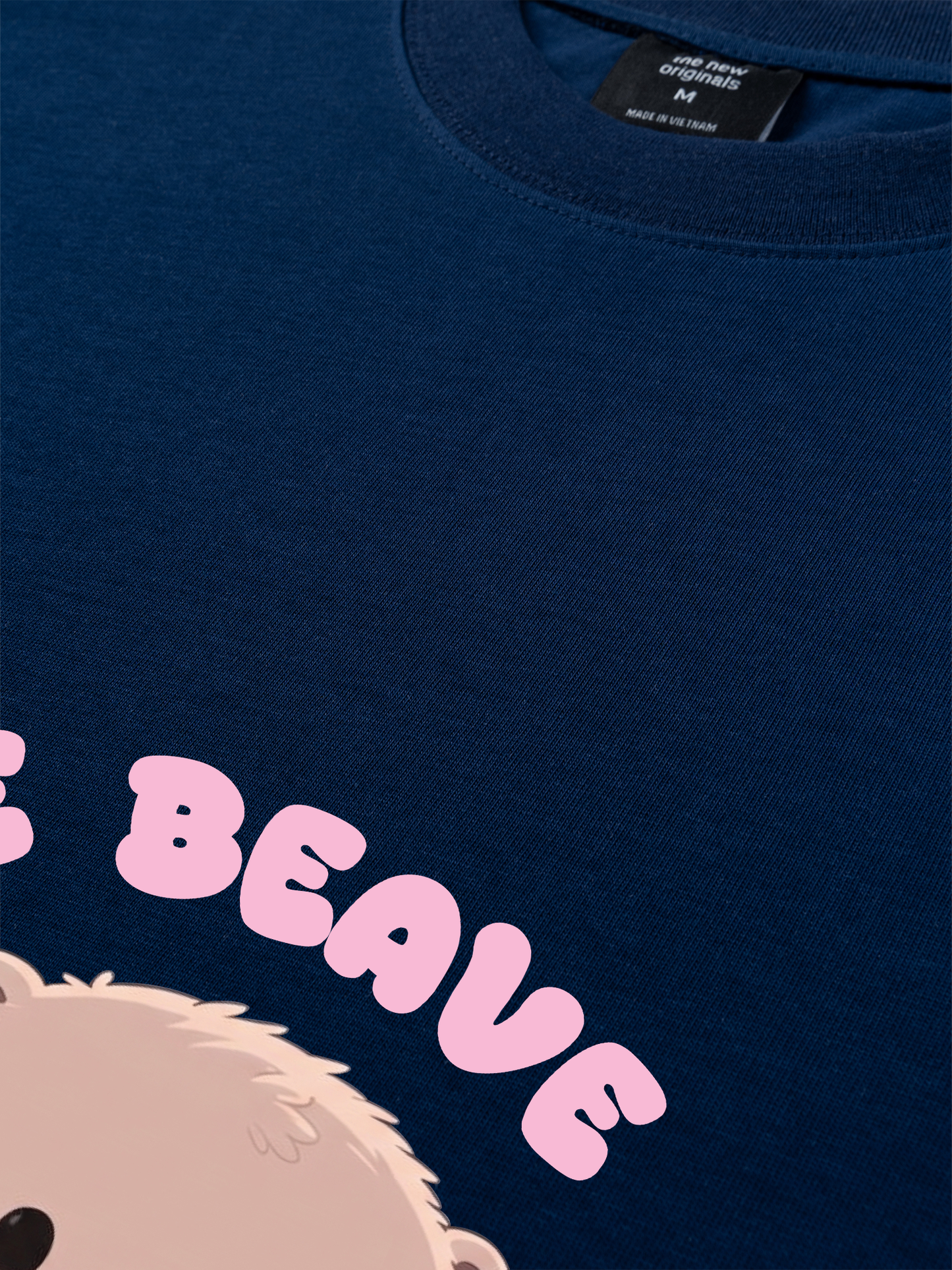 Áo Thun Relaxed Fit Animal Red Cute Beaver