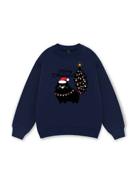 Black Kitty Christmas Sweater