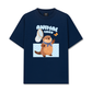 Áo Thun Relaxed Fit Animal Beaver Catches Butterflies