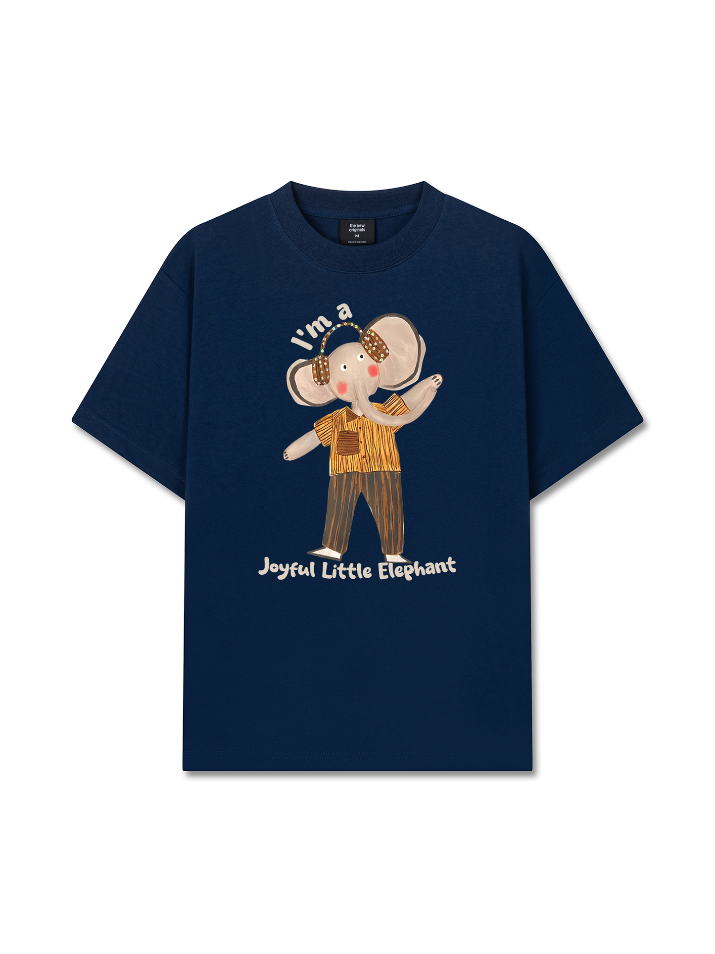 Áo Thun Relaxed Fit Animal I'm A Joyful Little Elephant