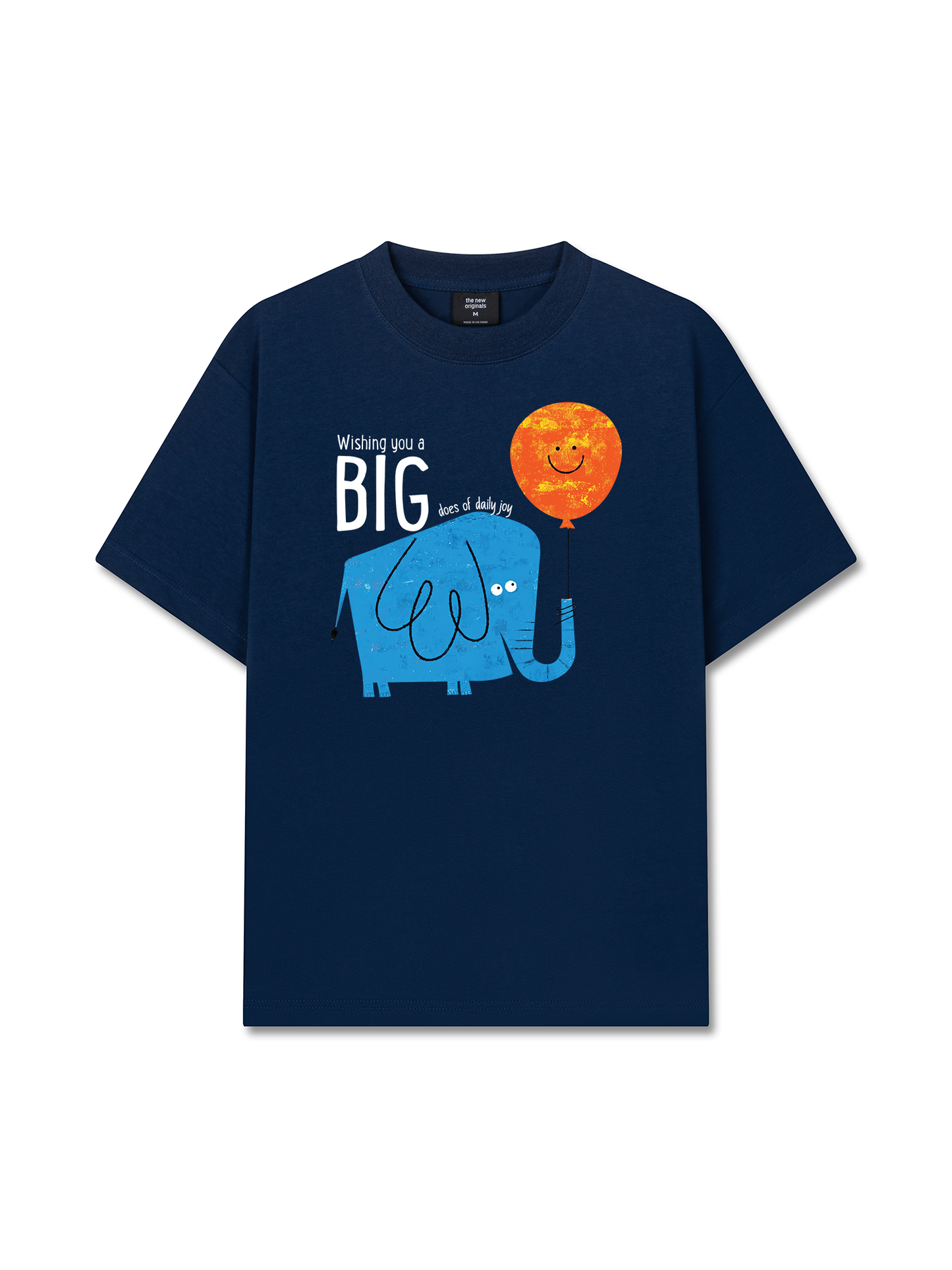 Áo Thun Relaxed Fit Animal Wishing You A Big Elephant