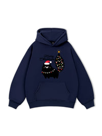 Black Kitty Christmas Hoodie