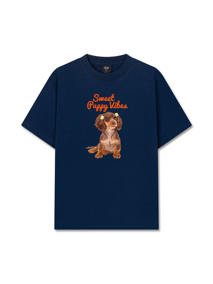 Áo Thun Relaxed Fit  Sweet Puppy Vibe
