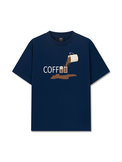 Áo Thun Relaxed Fit Coffee Battery
