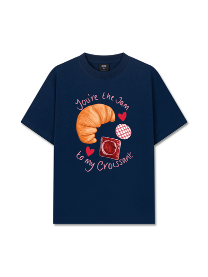 Áo Thun Relaxed Fit Sweet Pastry You're The Jam To My Croissant