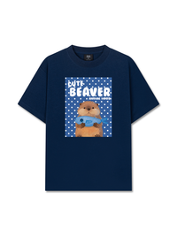 Áo Thun Relaxed Fit Animal Cute Beaver