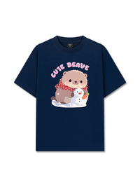 Áo Thun Relaxed Fit Animal Red Cute Beaver