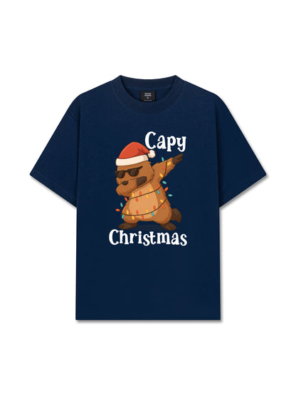 Áo Thun Relaxed Fit Capy Christmas Dab
