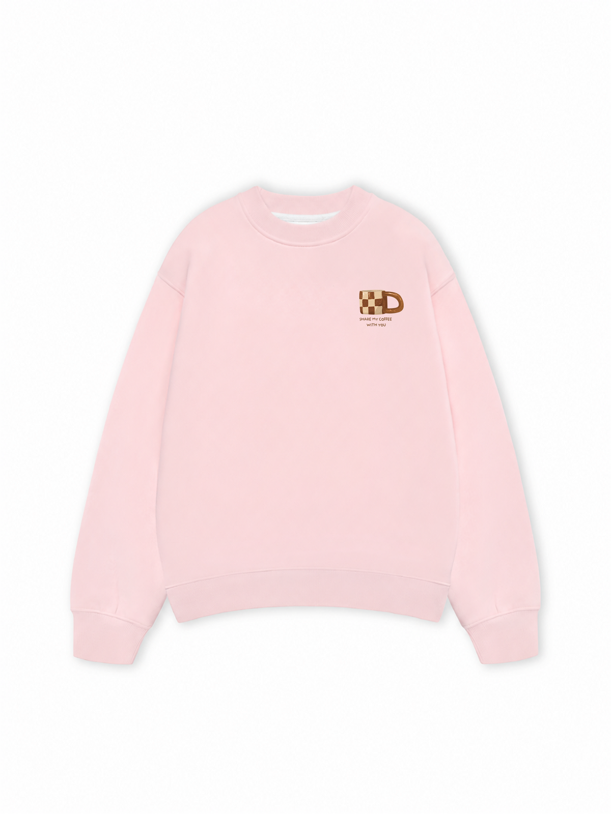 Áo Sweater Nỉ Hai Da Willing To Share My Coffee With You