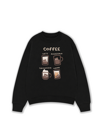 Áo Sweater Nỉ Hai Da Coffee Latte Americano Capuccino Mocha