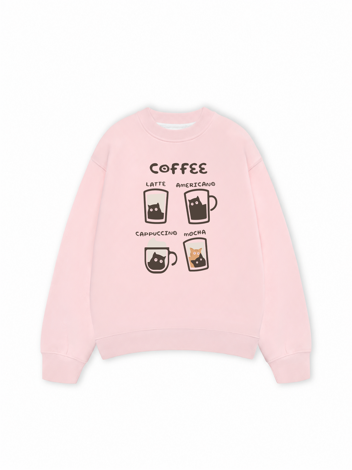 Áo Sweater Nỉ Hai Da Coffee Latte Americano Capuccino Mocha