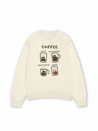 Áo Sweater Nỉ Hai Da Coffee Latte Americano Capuccino Mocha