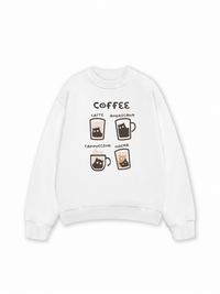 Áo Sweater Nỉ Hai Da Coffee Latte Americano Capuccino Mocha