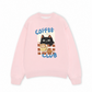 Áo Sweater Nỉ Hai Da Coffee Club Black Cat