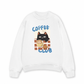 Áo Sweater Nỉ Hai Da Coffee Club Black Cat