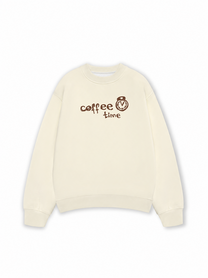 Áo Sweater Nỉ Hai Da Coffee Time