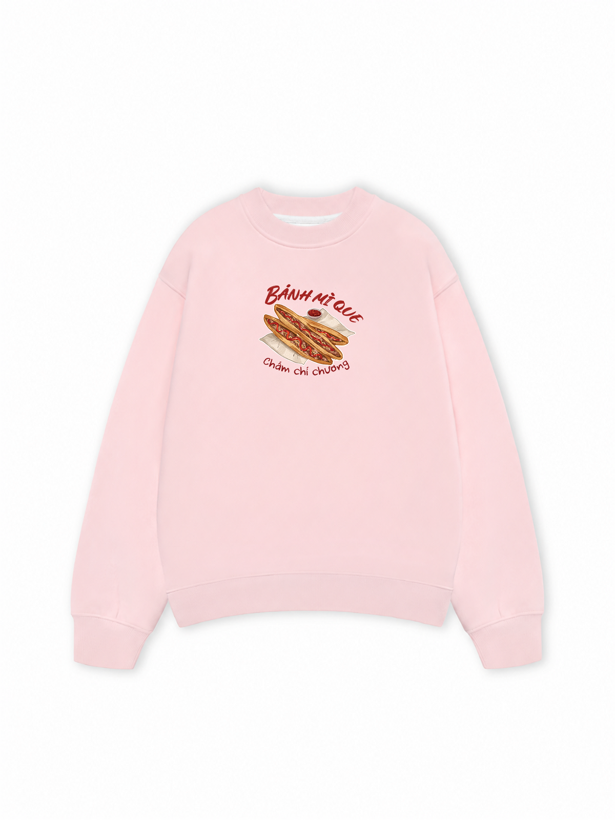 Áo Sweater Nỉ Hai Da Bánh Mì Que Chấm Chí Chương