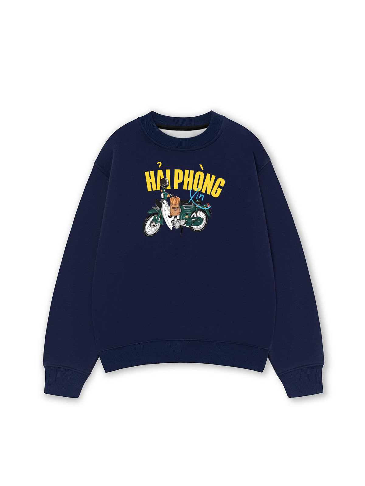 Áo Sweater Nỉ Hai Da Hải Phòng Xịn