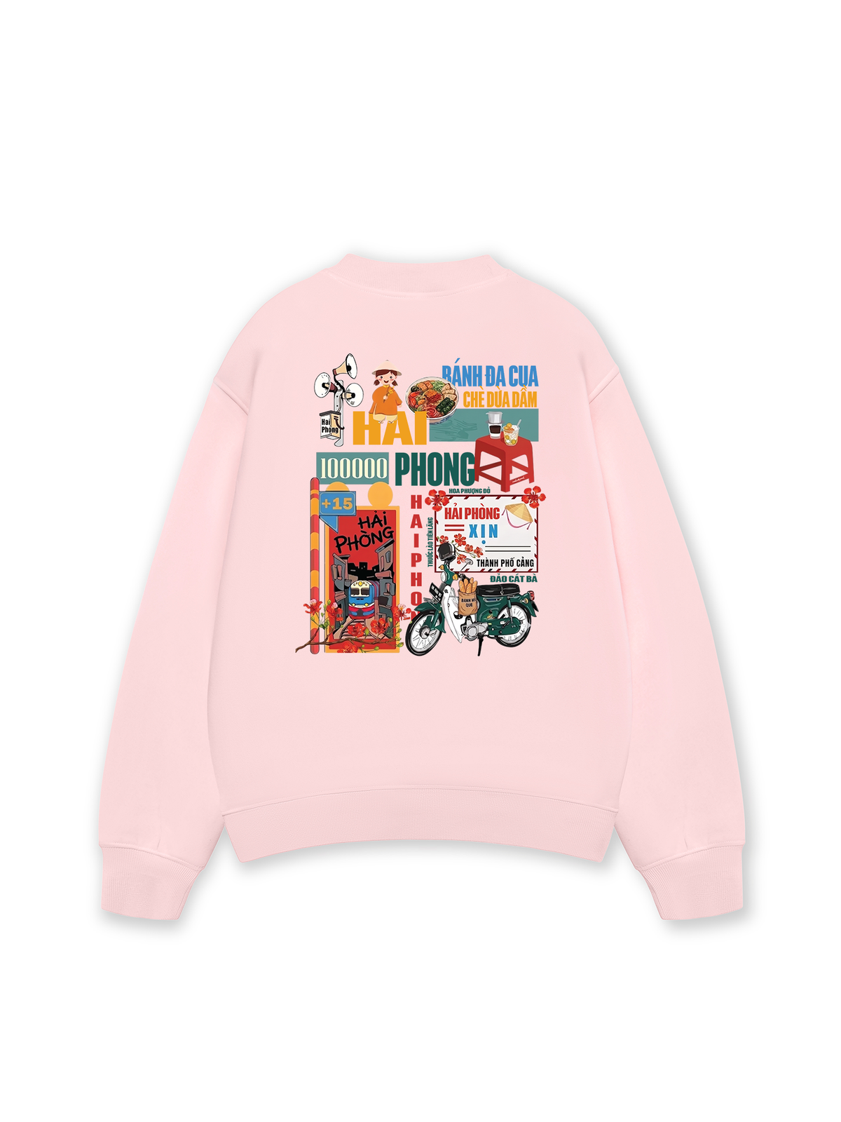 Áo Sweater Nỉ Hai Da Hải Phòng Xịn