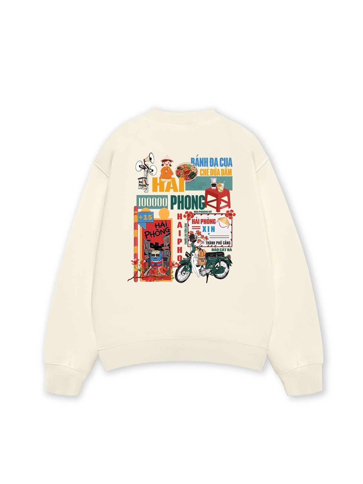 Áo Sweater Nỉ Hai Da Hải Phòng Xịn