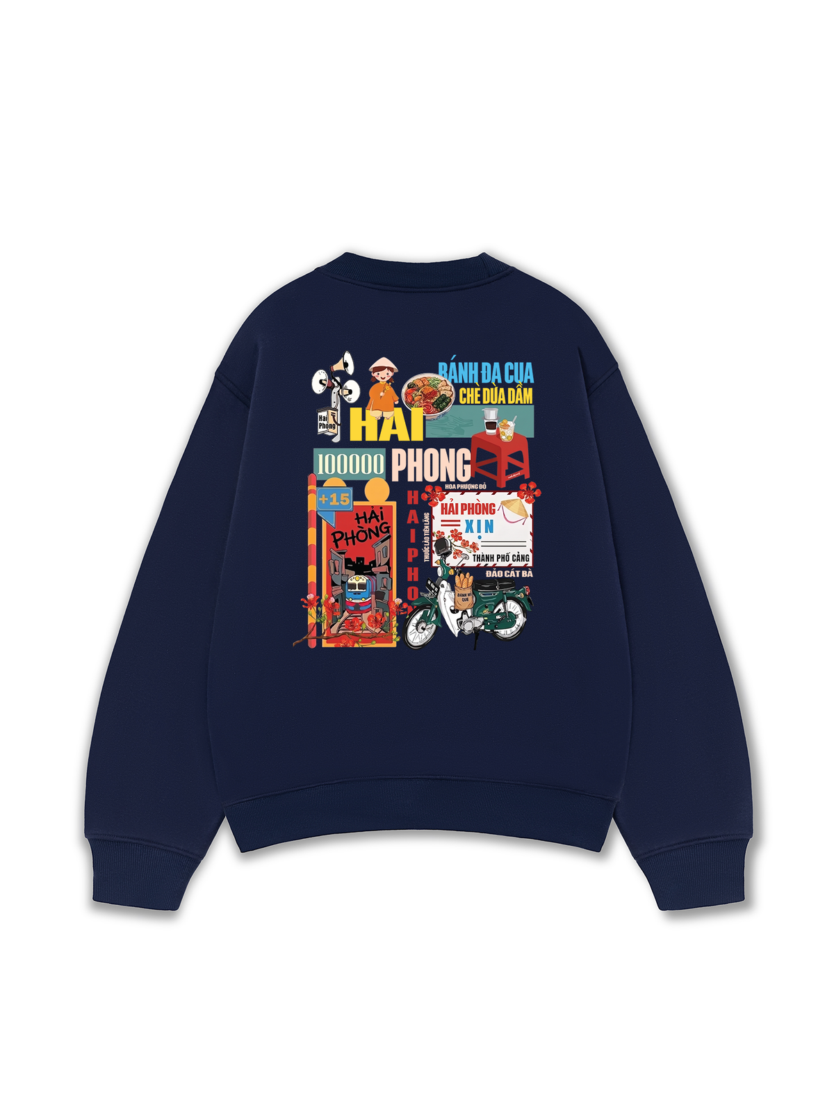 Áo Sweater Nỉ Hai Da Hải Phòng Xịn