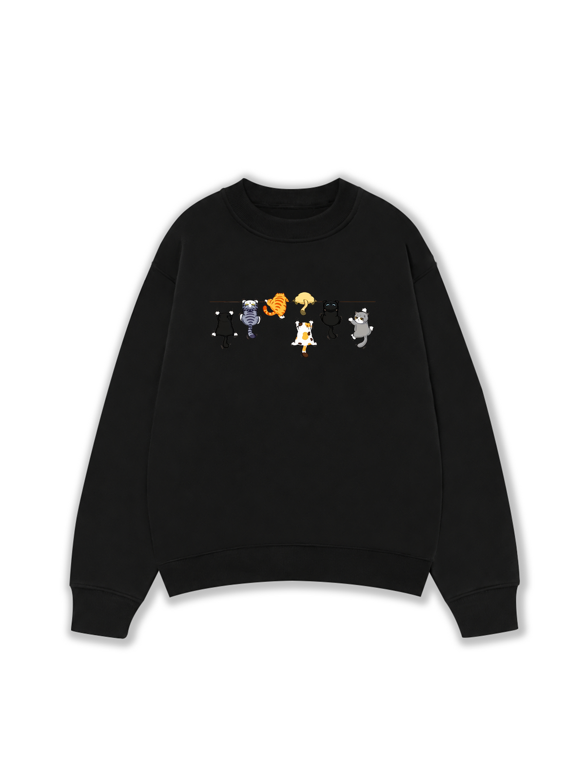 Áo Sweater Nỉ Hai Da TNO Cat Line Up