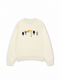 Áo Sweater Nỉ Hai Da TNO Cat Line Up