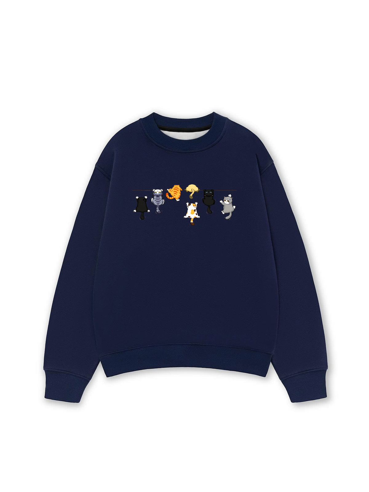 Áo Sweater Nỉ Hai Da TNO Cat Line Up