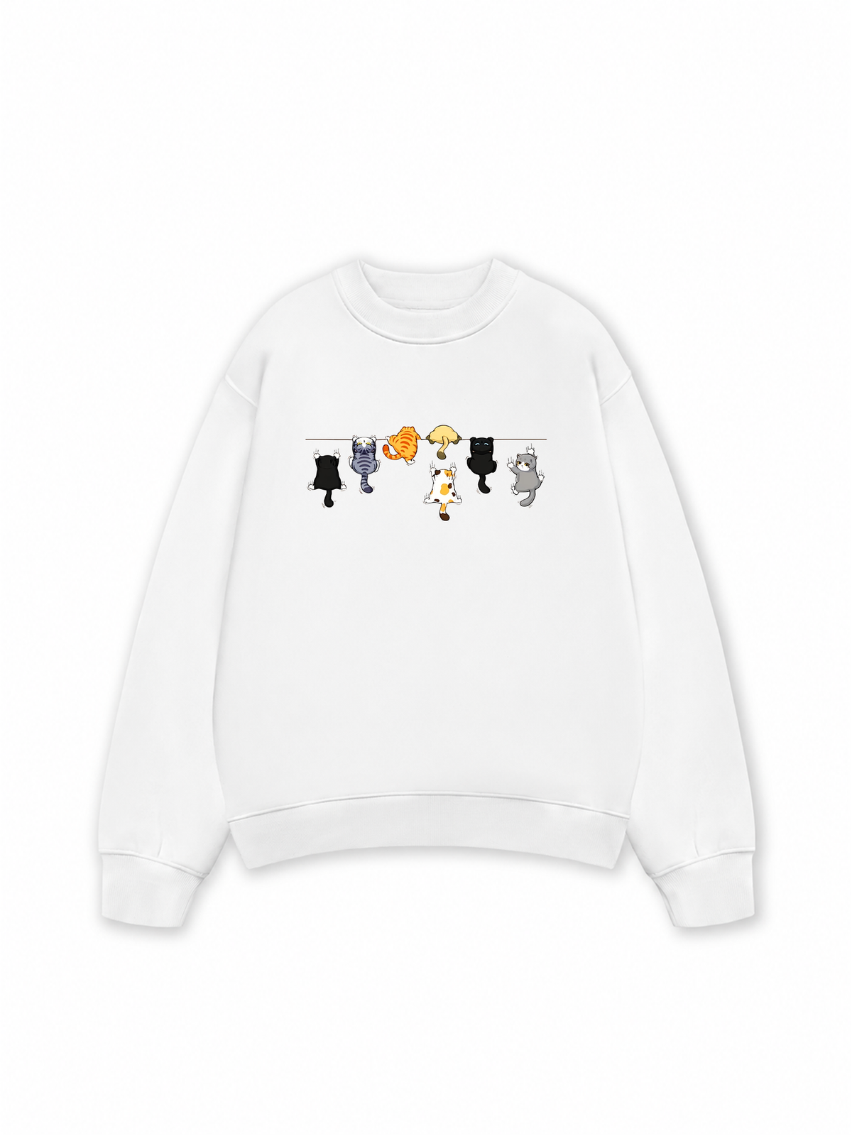 Áo Sweater Nỉ Hai Da TNO Cat Line Up