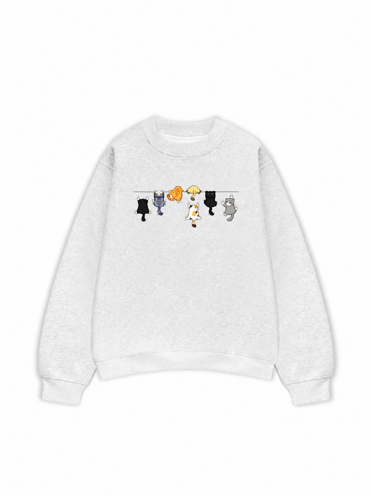 Áo Sweater Nỉ Hai Da TNO Cat Line Up