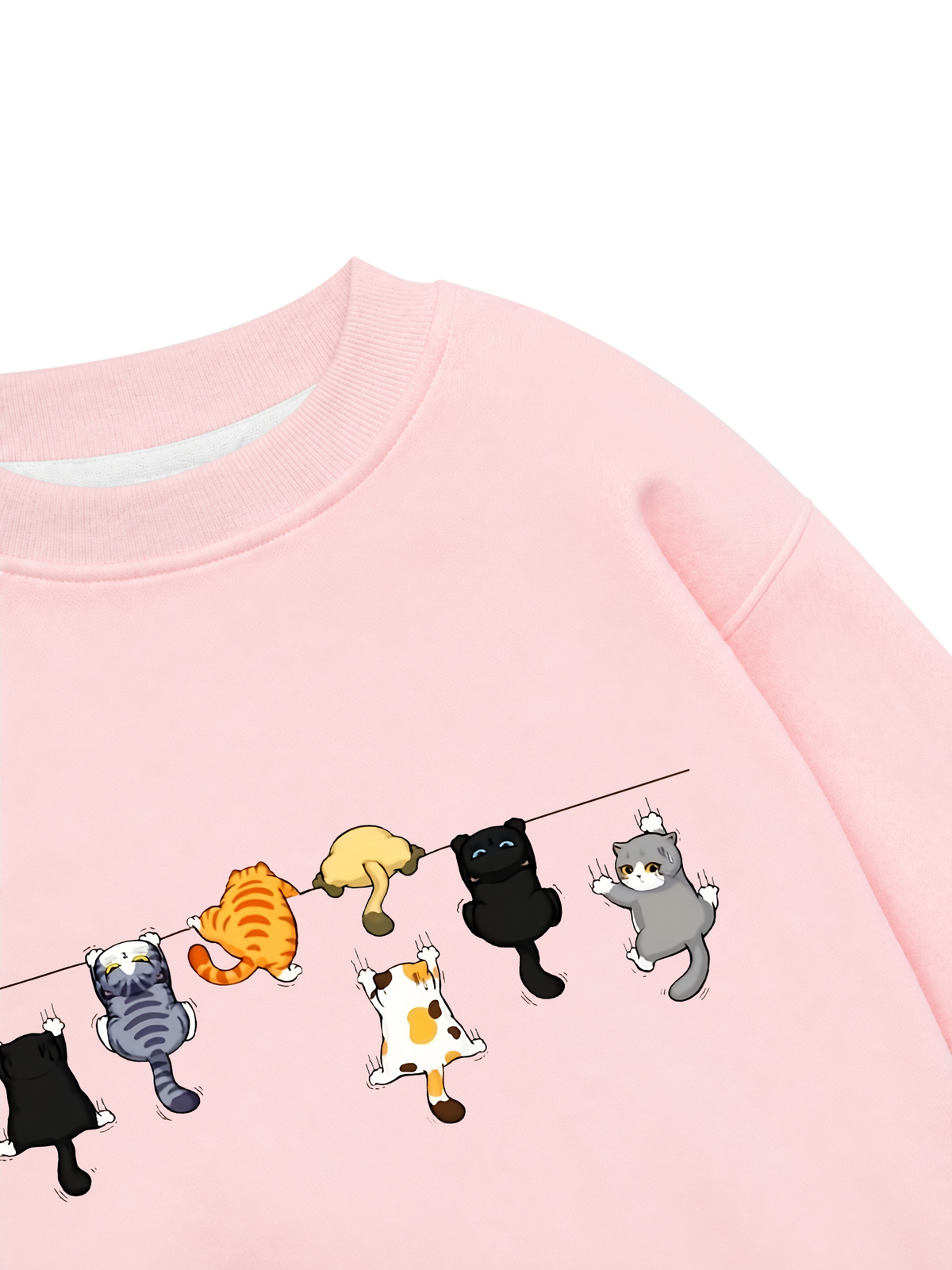 Áo Sweater Nỉ Hai Da TNO Cat Line Up