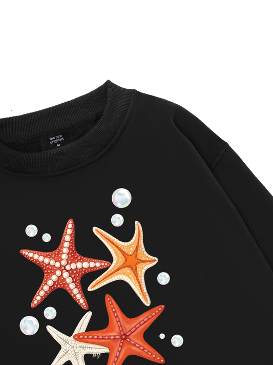 Ocean Orange StarFish  Sweater