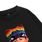 Bad Boy & Rainbow Crochet Hat Sweater