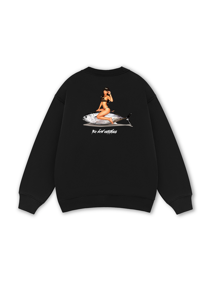 Ocean Vibes With Bikini Girl Sweater