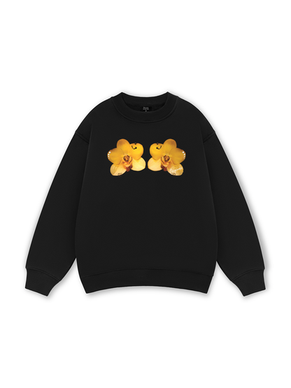 Flower Piercing Art Sweater