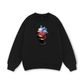 Handheld colorful rhinestone art heart Sweater