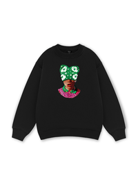 Summer Dopamine Kitty Cap Pink Gradient Sweater