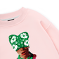 Summer Dopamine Kitty Cap Pink Gradient Sweater