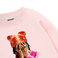 Jewel Ring & Orange Kitty Cap Wash Sweater