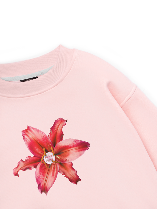 Pearl Lily Flower Sweater