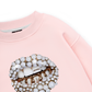 Art Pearl Lip Black Sweater