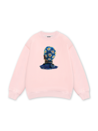 Blue Daisy Hairstyle Sweater