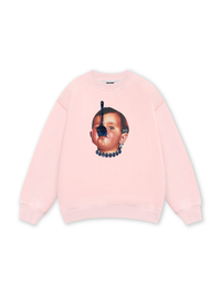 Funny spoon-covered face boy Sweater