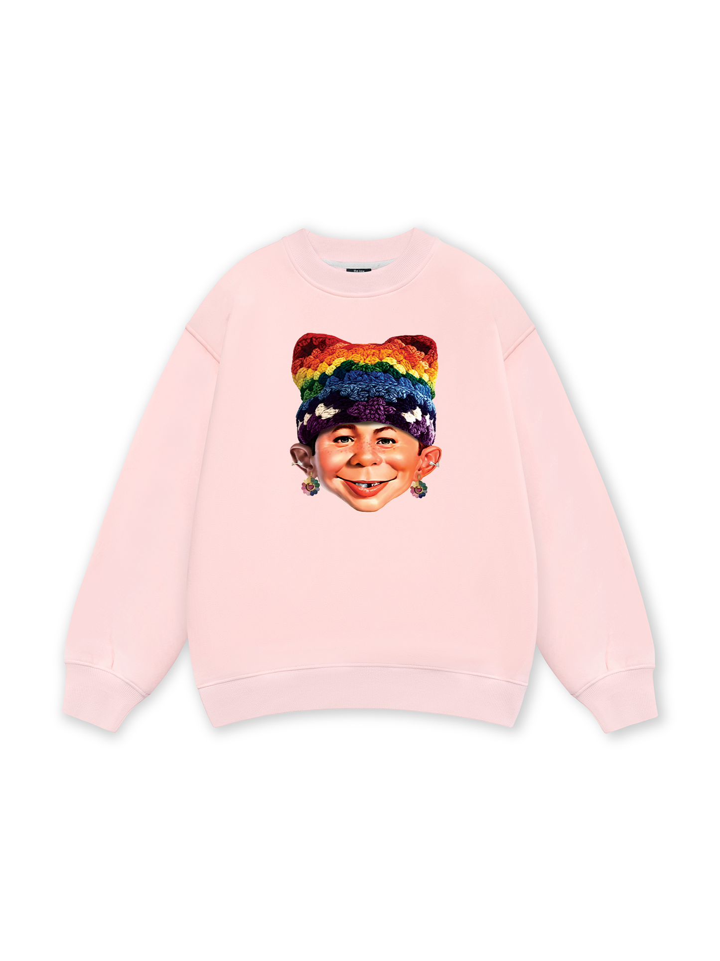 Bad Boy & Rainbow Crochet Hat Sweater